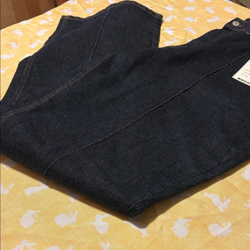 Judy Blue Dark Wash Wide Leg Blue Jeans Size 22W High Waist NWT - Picture 6 of 16